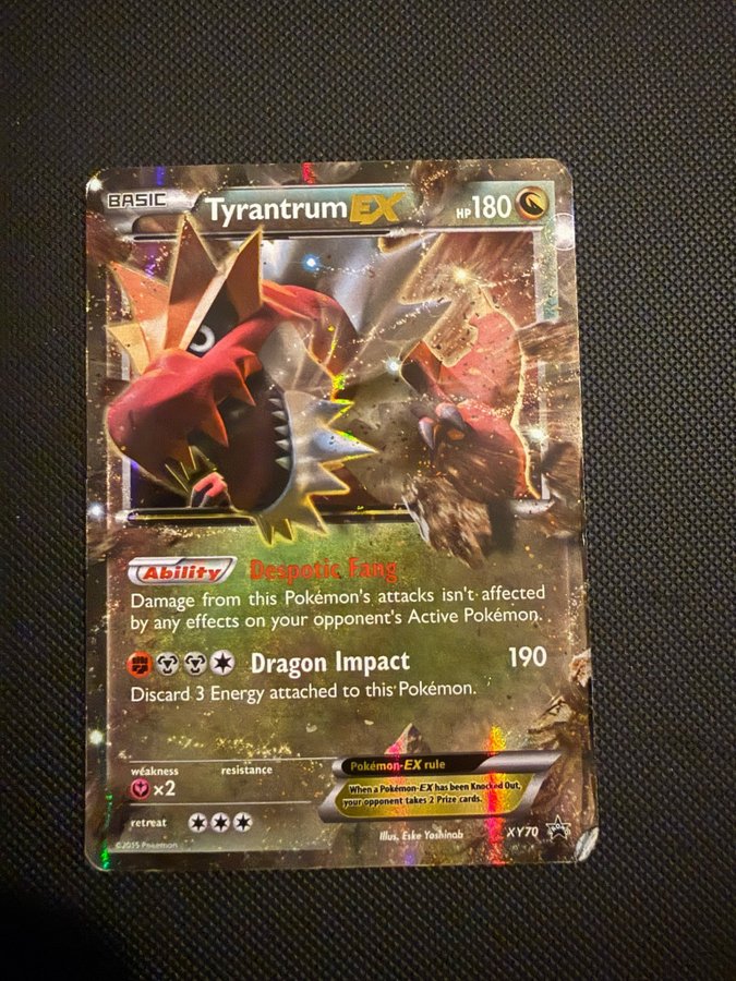 tyrantrum ex pokemon card Tyrantrum EX XY70 PTCGO Code main image 1