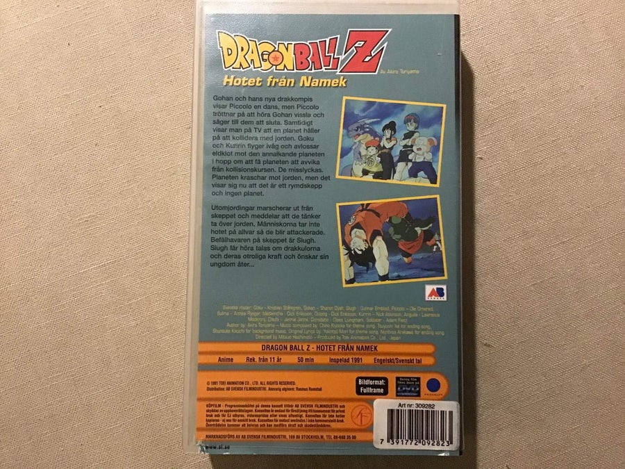 DRAGON BALLZ HOTET FRÅN NAMEK VHS SVENSK TAL | Köp på Tradera (659435397)
