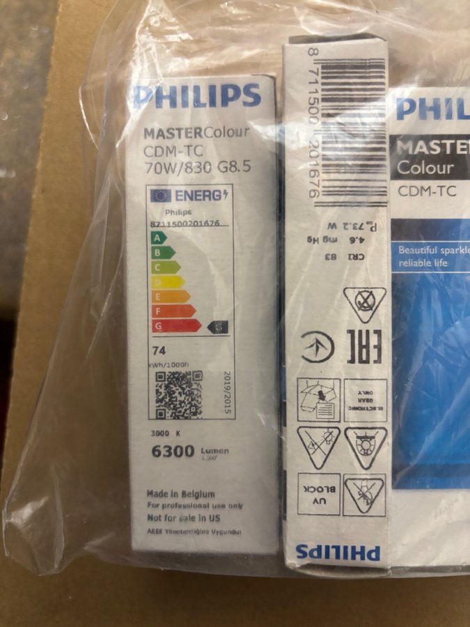 4 Styck Philips Master Colour CDM-TC 70W/830 G8.5 | Köp på Tradera