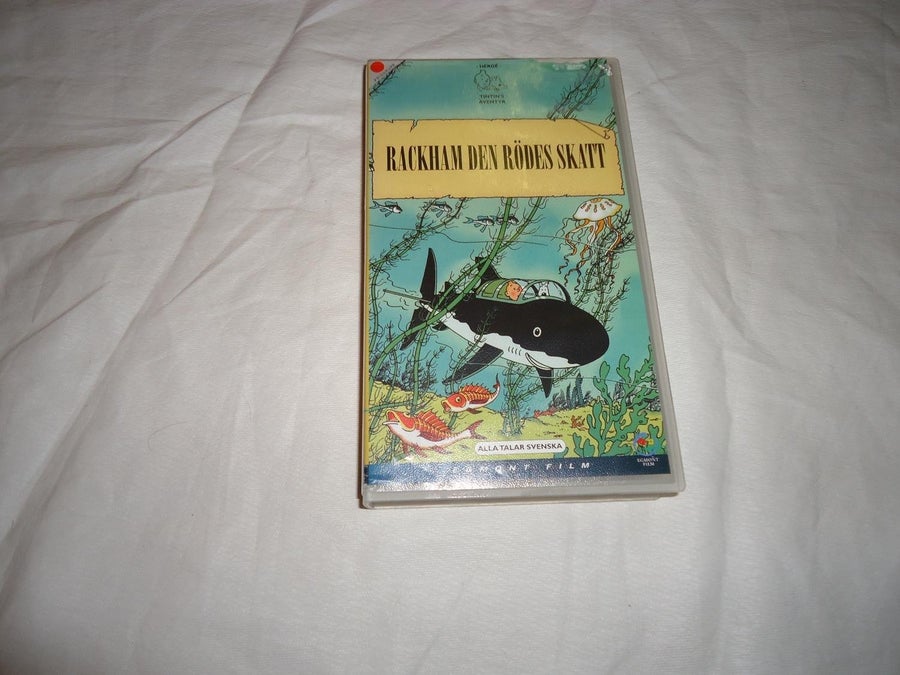 Tintin Rackham den Rödes Skatt VHS PAL Svenskt .. | Köp på Tradera ...