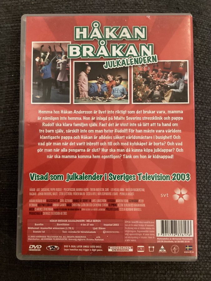Håkan Bråkan julkalendern 2 DVD Köp på Tradera (617727852)