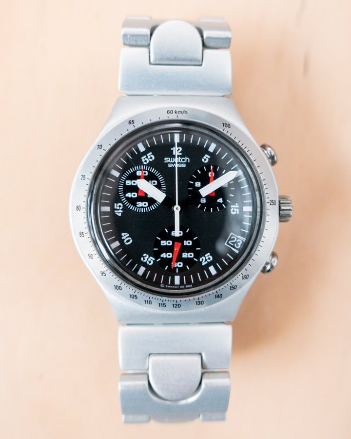 Swatch Chronograph Quartz Date 'Wildly' YCS4024 Køb på Tradera