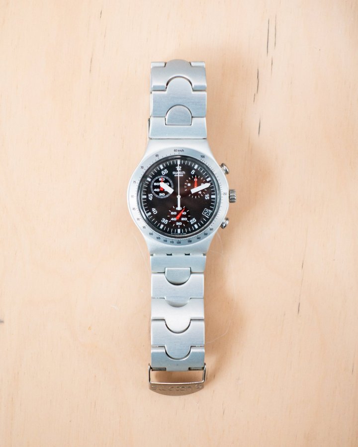 Swatch Chronograph Quartz Date 'Wildly' YCS4024 Køb på Tradera