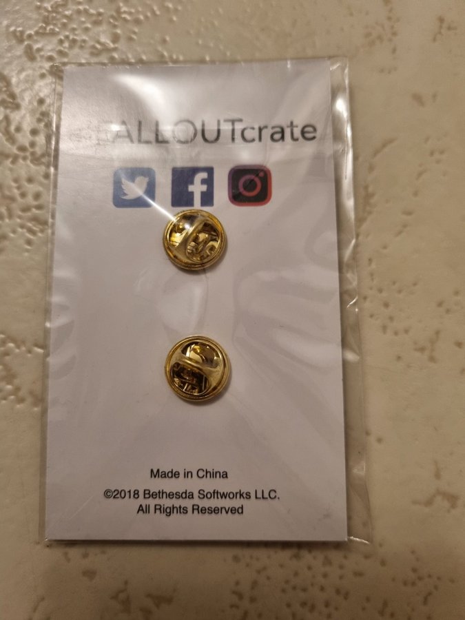 Fallout Loot Crate 6 Wasteland Pin Rare Blac.. Köp på Tradera