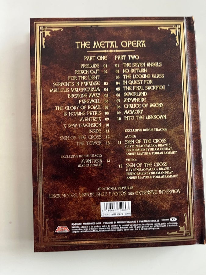 Avantasia - The Metal Opera Part I & II (Gold E.. | Köp på Tradera