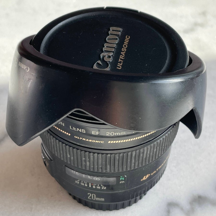 CANON ULTRASONIC 20mm 1:2.8 EW-75Ⅱ Canon EF 20mm 1:2.8 USM + EW-75 Lens Hood | Køb på Tradera (743701776)