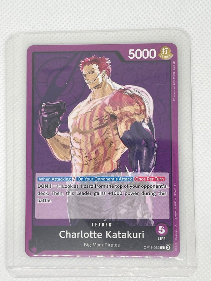 One Piece Card Game - Charlotte Katakuri Leader.. | Kp p Tradera  (725332602)