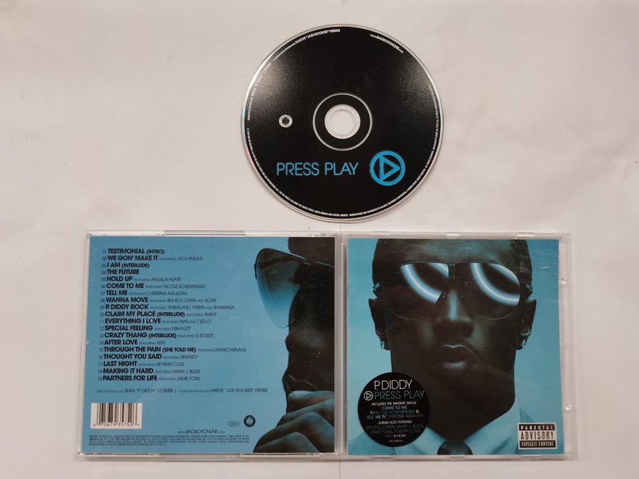 P.DIDDY - PRESS PLAY WPCR-12460 JAPAN CD B#4090