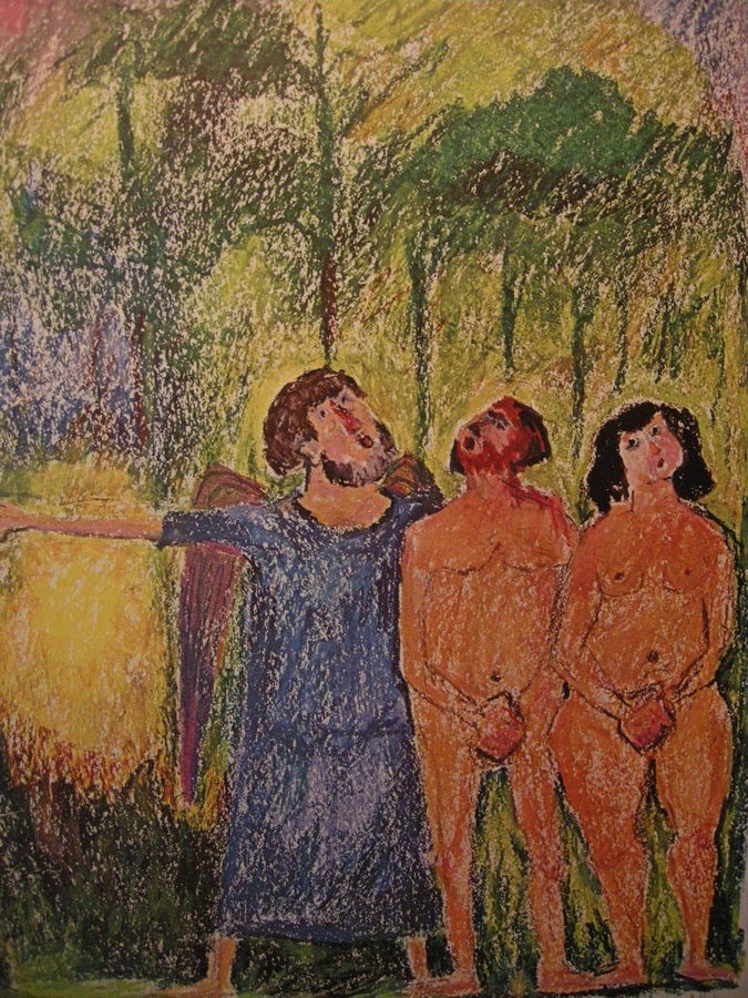 Utvisningen från paradiset. Tryck av Åke Holm | Köp på Tradera