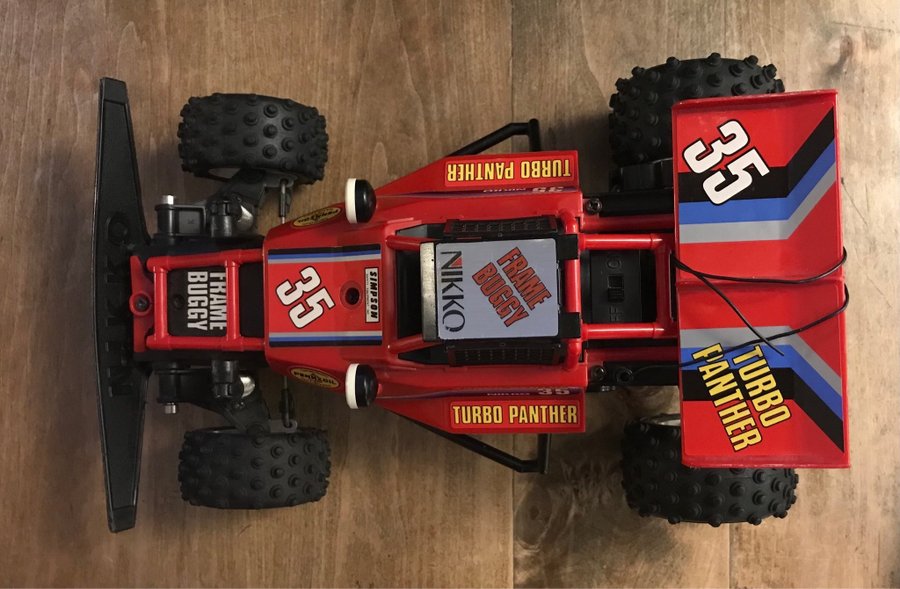 RARE VINTAGE NIKKO Interceptor Turbo RC Off-Road Buggy Car W/Remote
