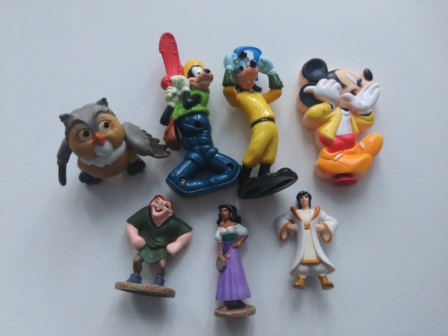 Disney figurer, 7 st, 90 tal | Köp på Tradera (730189982)