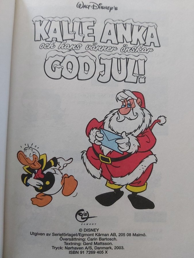 Kalle Anka och hans vänner önskar god jul Köp på Tradera (567151544)