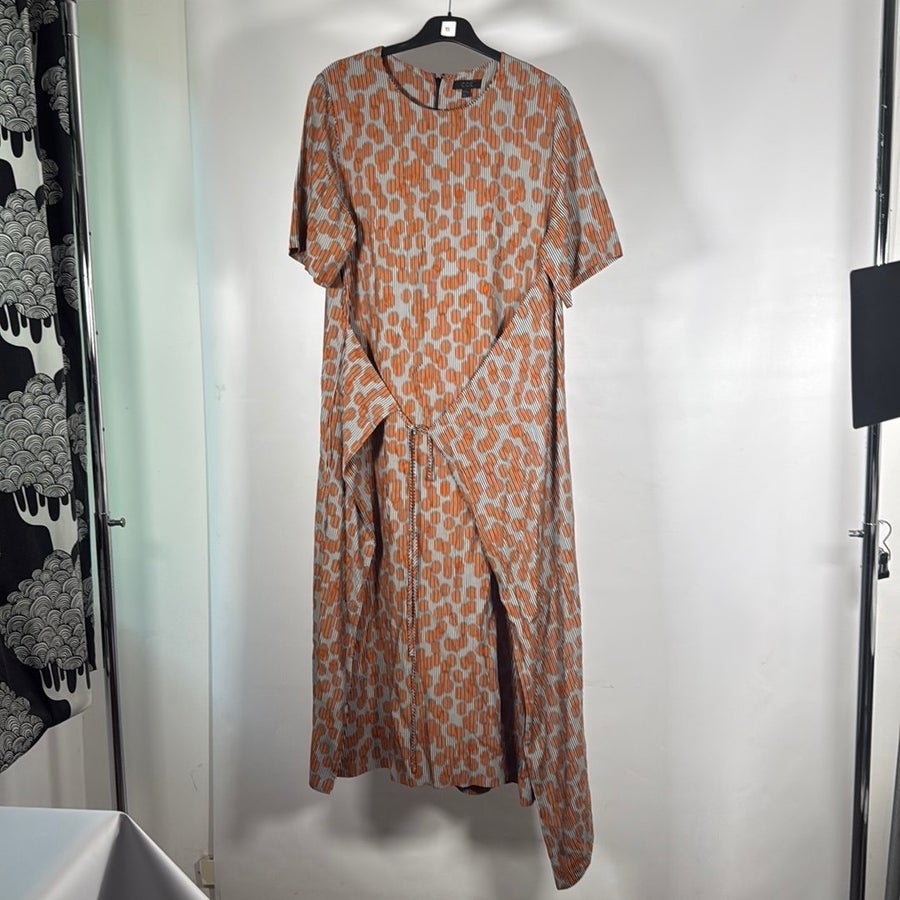cos asymmetric tie dress COS Asymmetric Tie-Waist Silk Dress