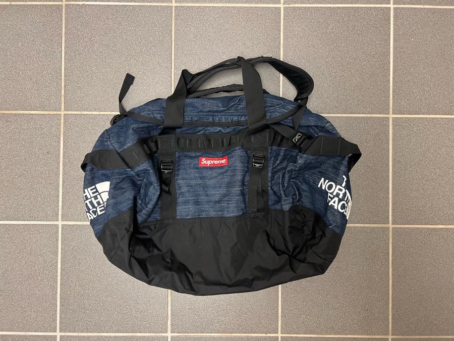 バッグ Supreme TheNorthFace DenimBaseCampDuffel Supreme X The North Face TNF Denim Base Camp duffle Bag Indigo