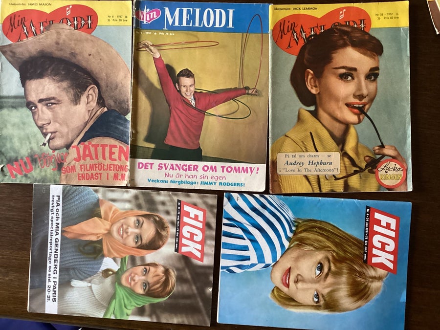 BILDJOURNALEN 1957 VICKY 1956 1959 MIN MELODI 1957 1959 FICK 1961