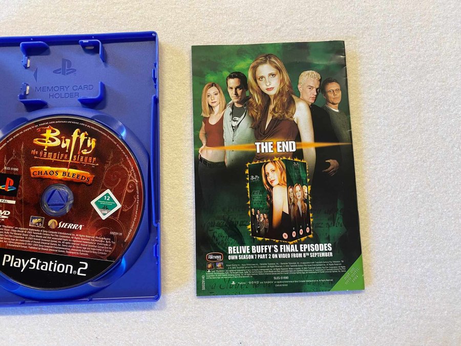 BUFFY THE VAMPIRE Slayer : Chaos Bleeds PS2, DISQUE SEULEMENT, TESTÉ