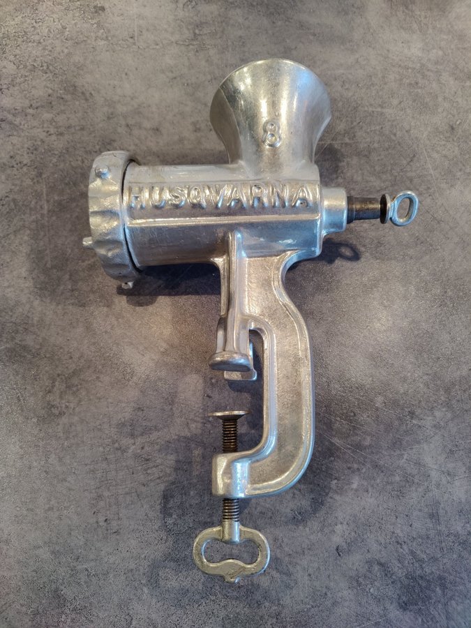Köttkvarn, Korvkvarn, Matkvarn, Husqvarna 8 Reliance Made In Sweden