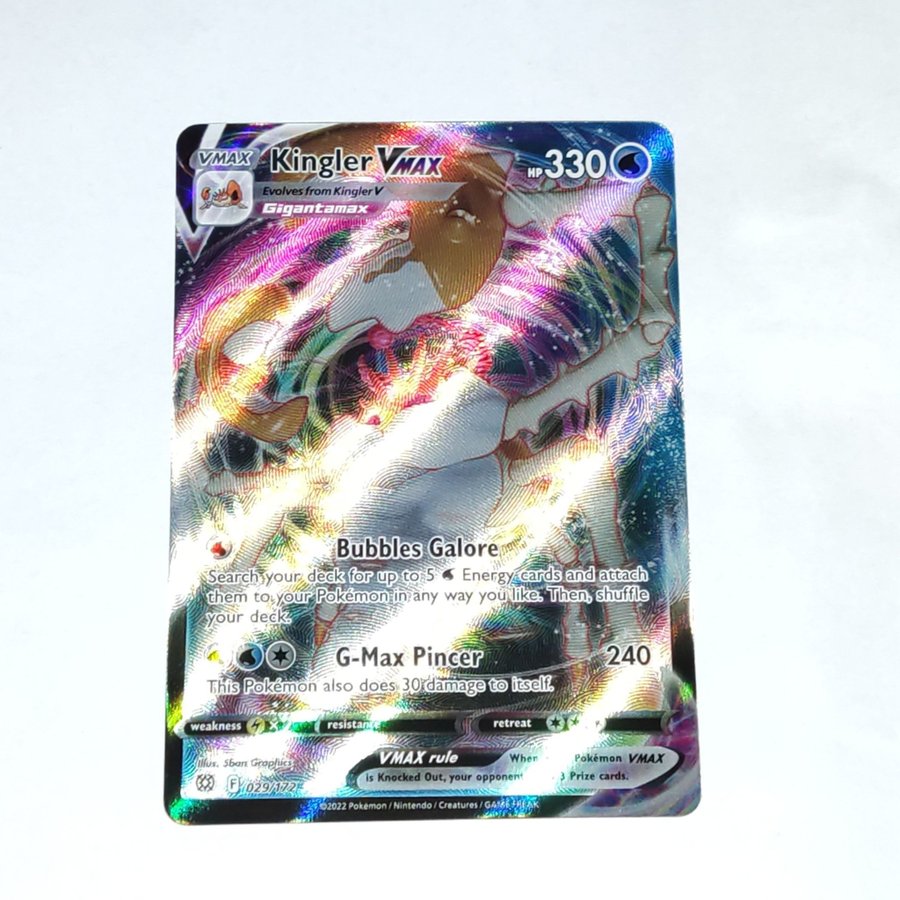 kingler vmax pokemon card Kingler VMAX BRS029 Brilliant Stars main image 1