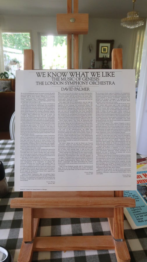 WE KNOW WHAT WE LIKE - Music Of Genesis LP. 198.. | Köp på Tradera