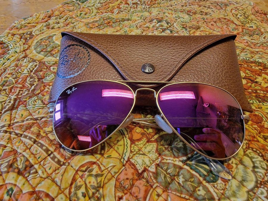 Ray Ban aviator rosa pilotglasogon pilotsolglas. Kop pa Tradera 644107571