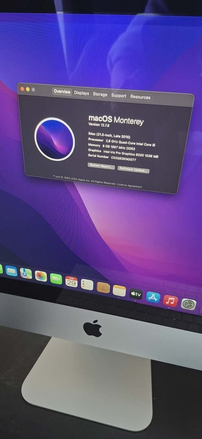 iMac (21.5-inch, Late 2015) med macOS Monterey | Köp på Tradera