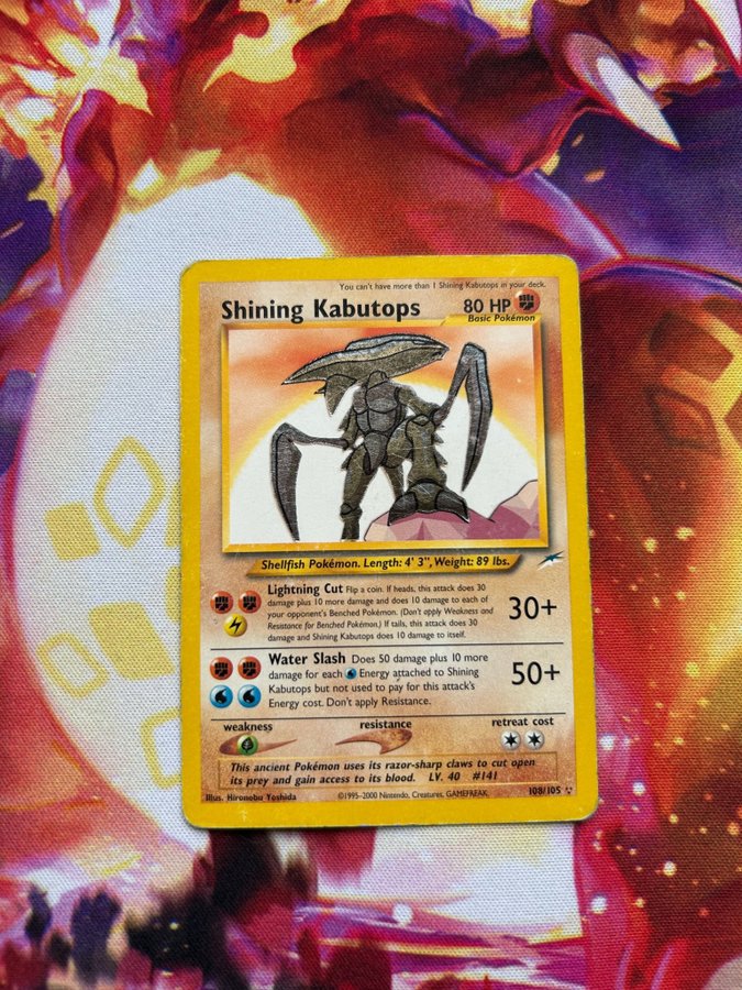 Se produkter som liknar Shining Kabutops 108/105 holo.. p Tradera (727453713) Se produkter som liknar Shining Kabutops 108/105 holo.. p Tradera (727453713)