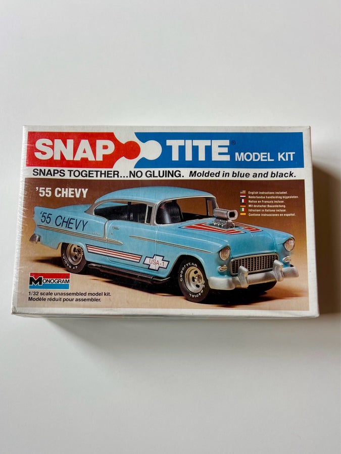 '55 Chevy Snap Tite モデルキット Monogram Snap Tite 1:32 | 55 Chevy Street Machi.. | Köp på Tradera