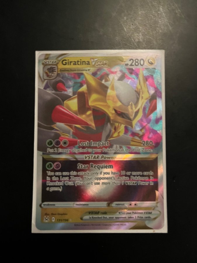 pokemon tcg lost origin 131 196 giratina vstar card LumiSlab Graded Card Holder main image 1