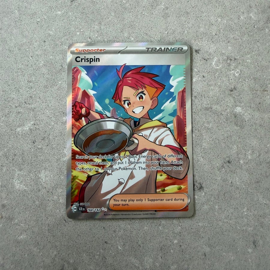 164 142 pokemon card Trading Game Stellar Crown Ultra Rare Briar #163 Captured in a crystal Pokemon Crispin (Full Art)