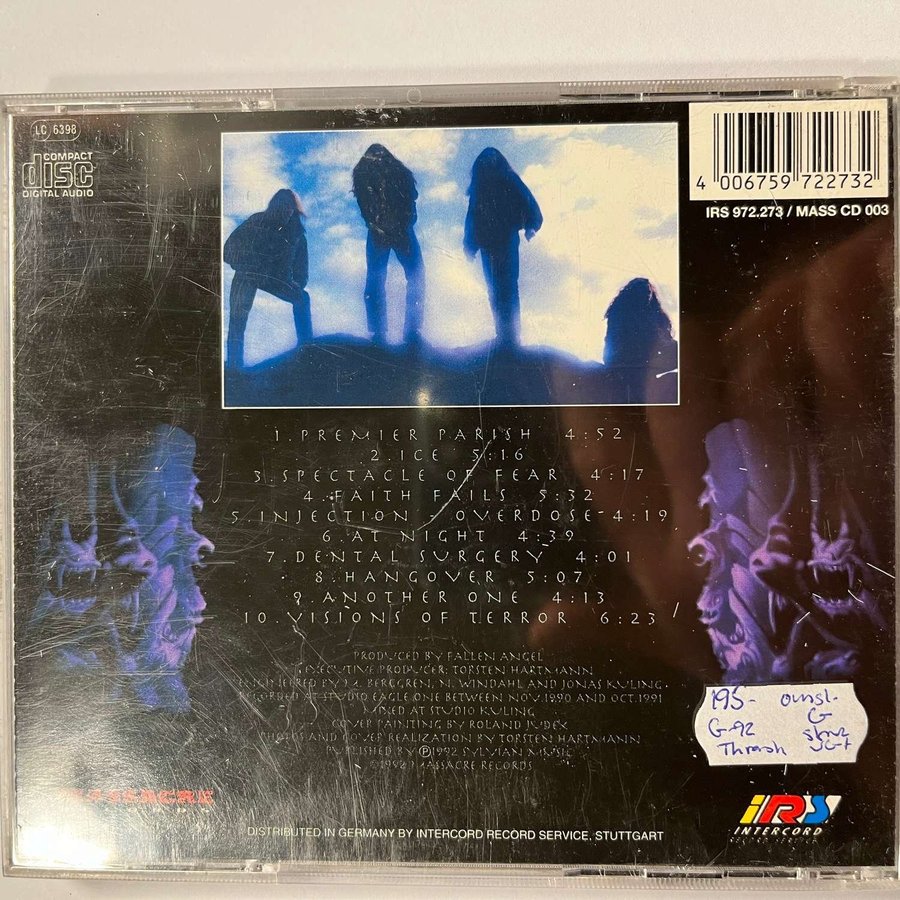 独CD Fallen Angel Faith Fails MASSCD003 Massacre Records /00110 Fallen Angel – Faith Fails – CD (Album), 1992 [r3791706