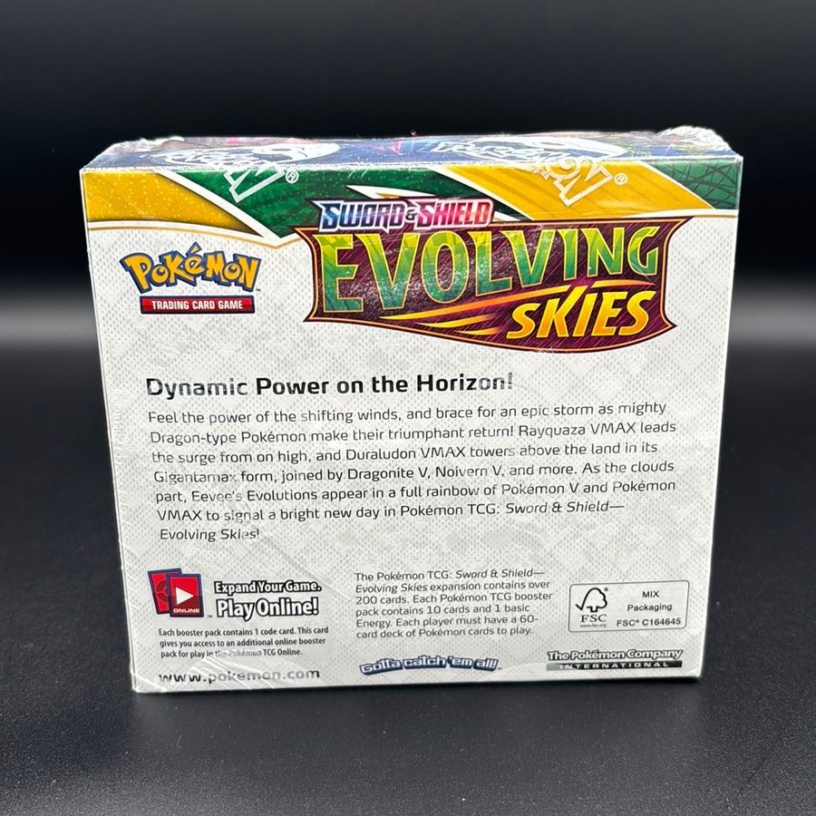 evolving skies fake booster box Sams Toy World Pokemon TCG Sward & Shield EVOLVING SKIES Booster 36 packs main image 1