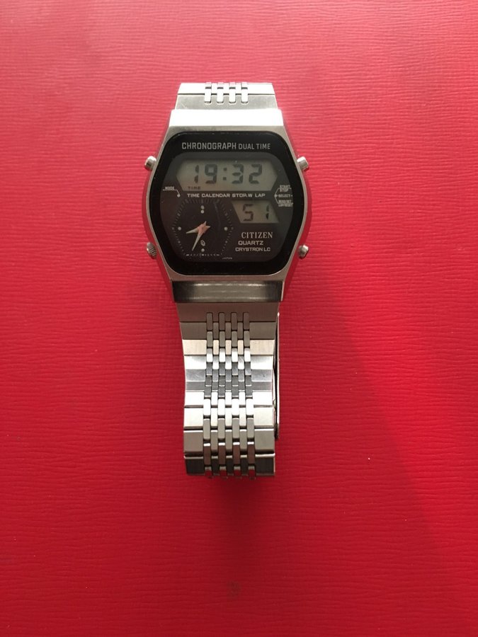 Citizen Crystron Chronograph Dual Time Its koral