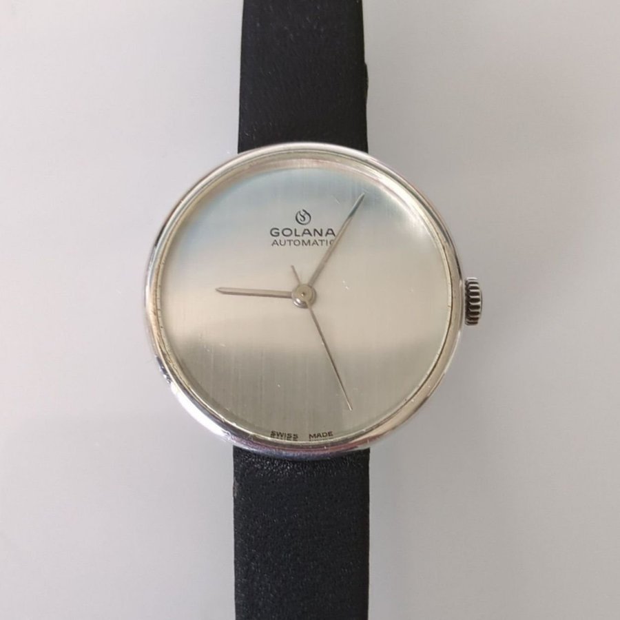 Golana Automatic Swiss Made 925 silver 29mm Køb på Tradera