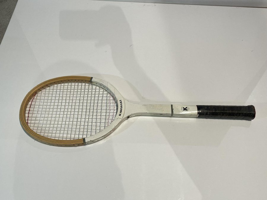 NOS* VTG KAWASAKI PRO ACE WOODEN TENNIS RACQUET (4 1/2) FROM A COLLECTOR