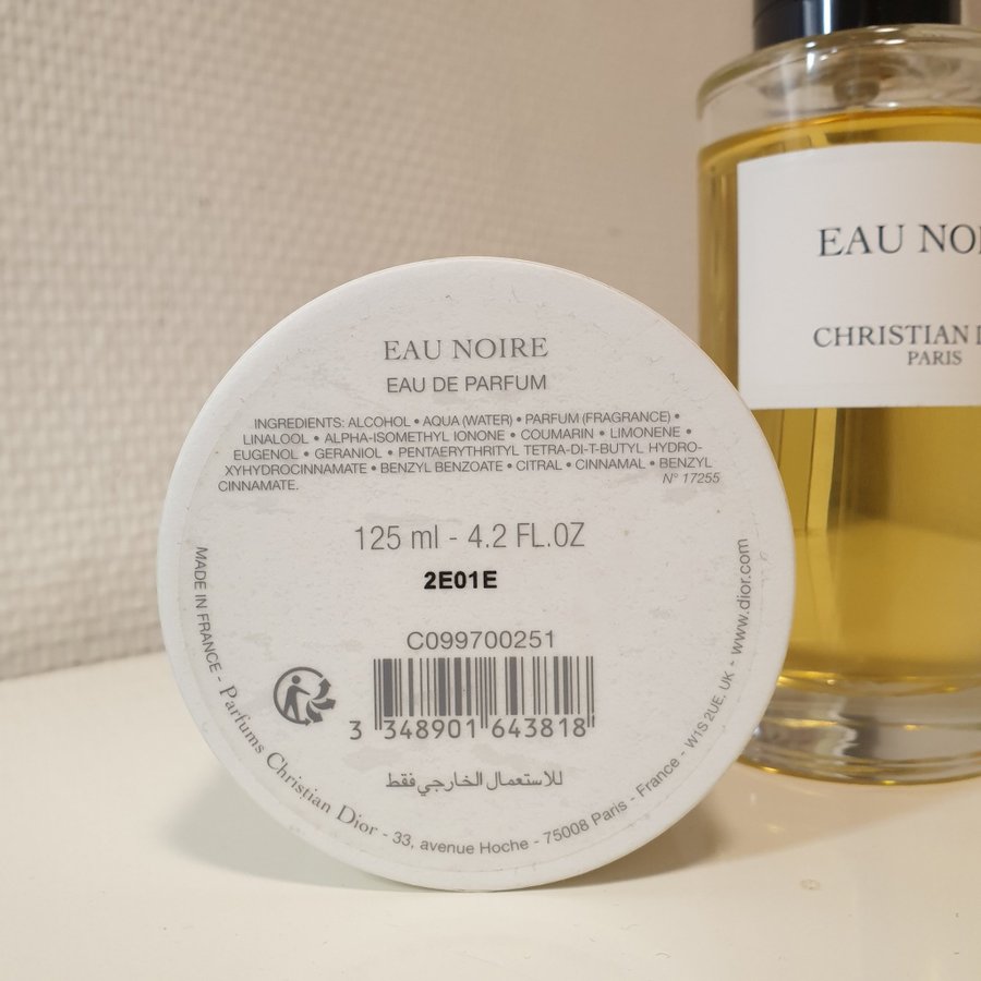 DIOR EAU NOIRE 125ml. La Collection Privée Edp... Köp på Tradera