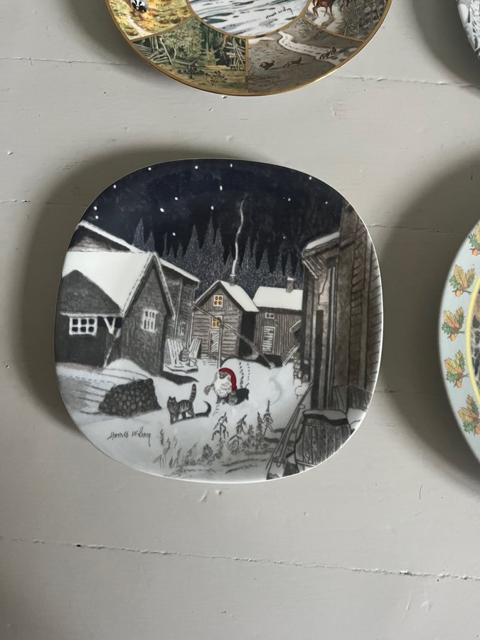 Harald Wiberg, Guldkroken/Rörstrand, 4 st, jult.. | Köp på Tradera