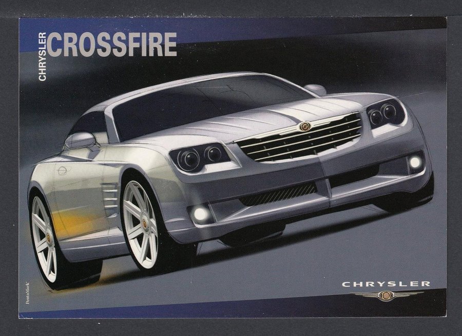 Bilreklam. Trevligt motiv. Modernt A6 kort.  Köp på Tradera 