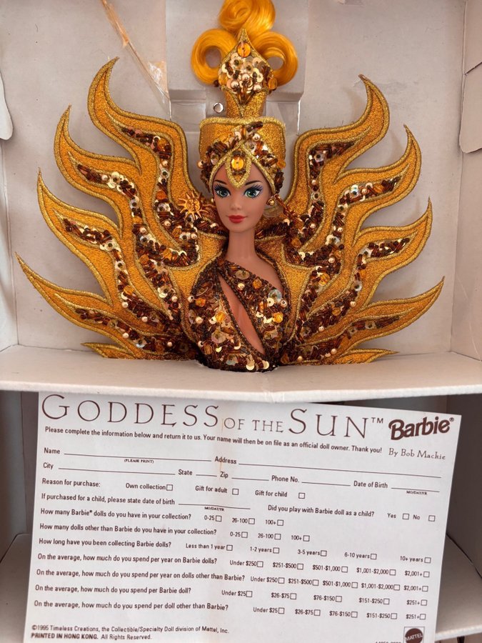 Barbie Goddess of the Sun by Bob Mackie Mattel | Köp på Tradera