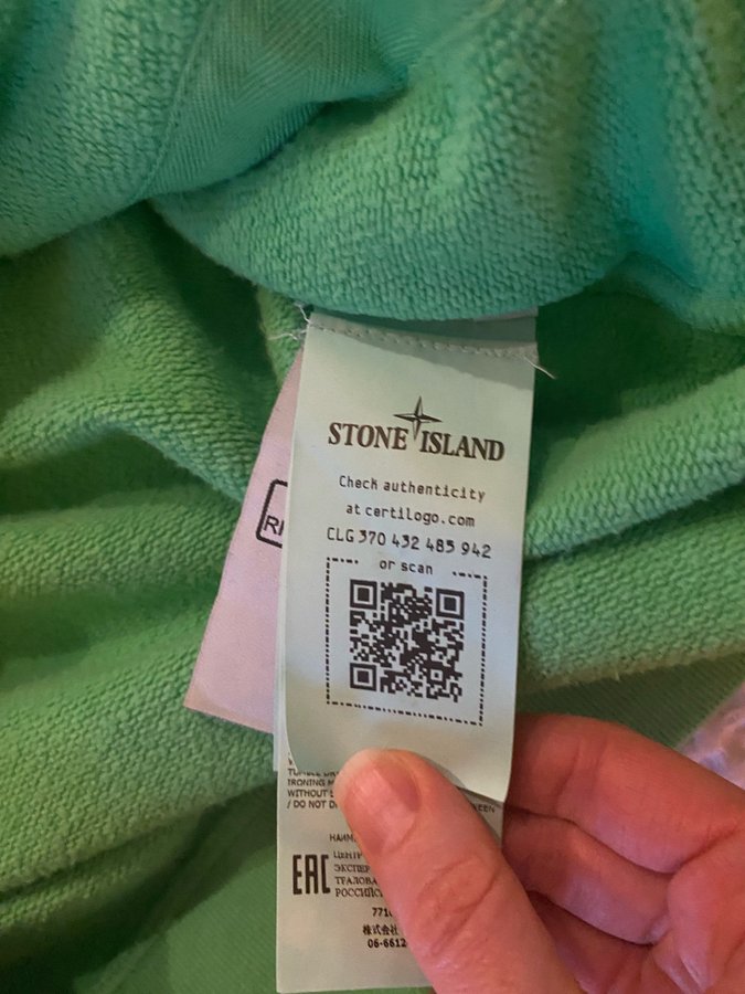 Stone Island Junior Hoodie, grön storlek 170 Köp på Tradera (648352995)