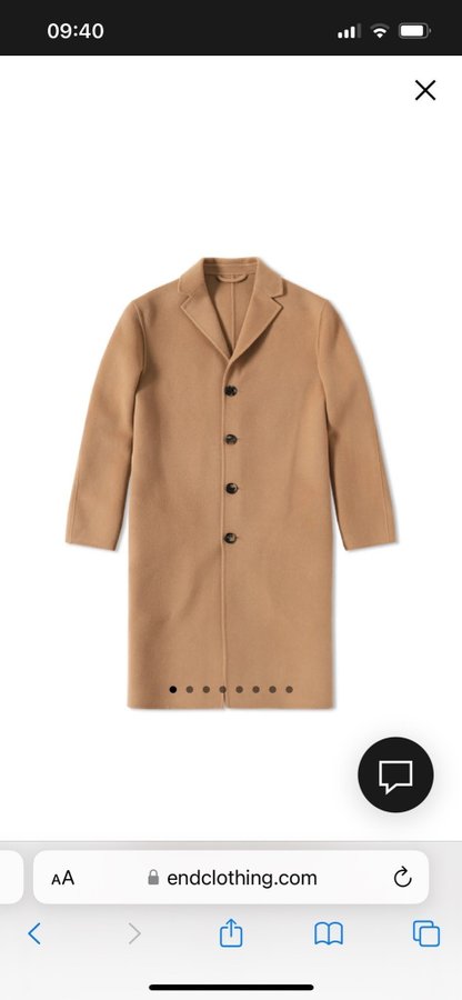 Acne Studios Charlie Coat Size 52