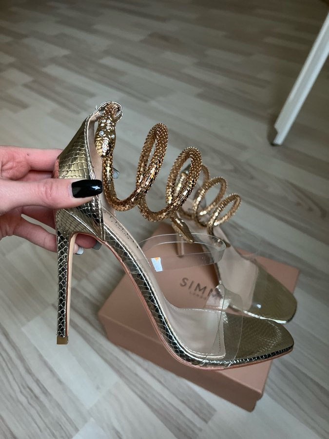 Simmi Snake Ankle Shoes Simmi London Snake Print Platform Sandals