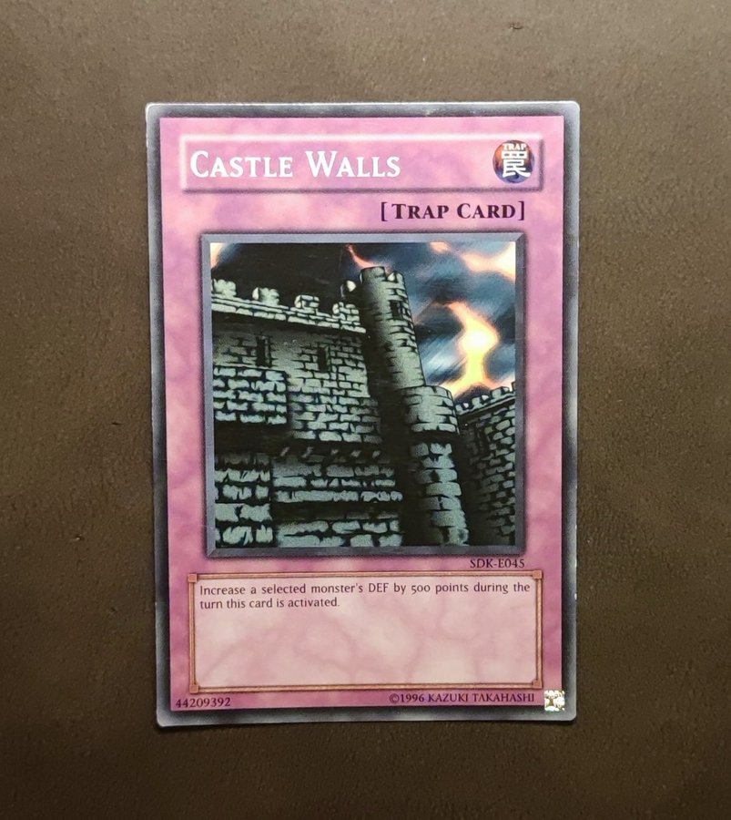 castle walls yugioh card Amazon.com: Yu-Gi-Oh! - Castle Walls (SDY-049) - Starter Deck Yugi - 1st  Edition main image 1