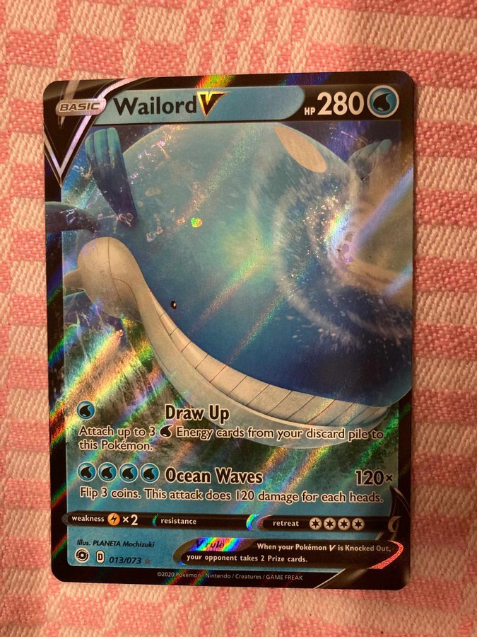 WAILORD V - RARE HOLO - POKEMON .. | Kp frn hasse1248 p Tradera  (715947669)