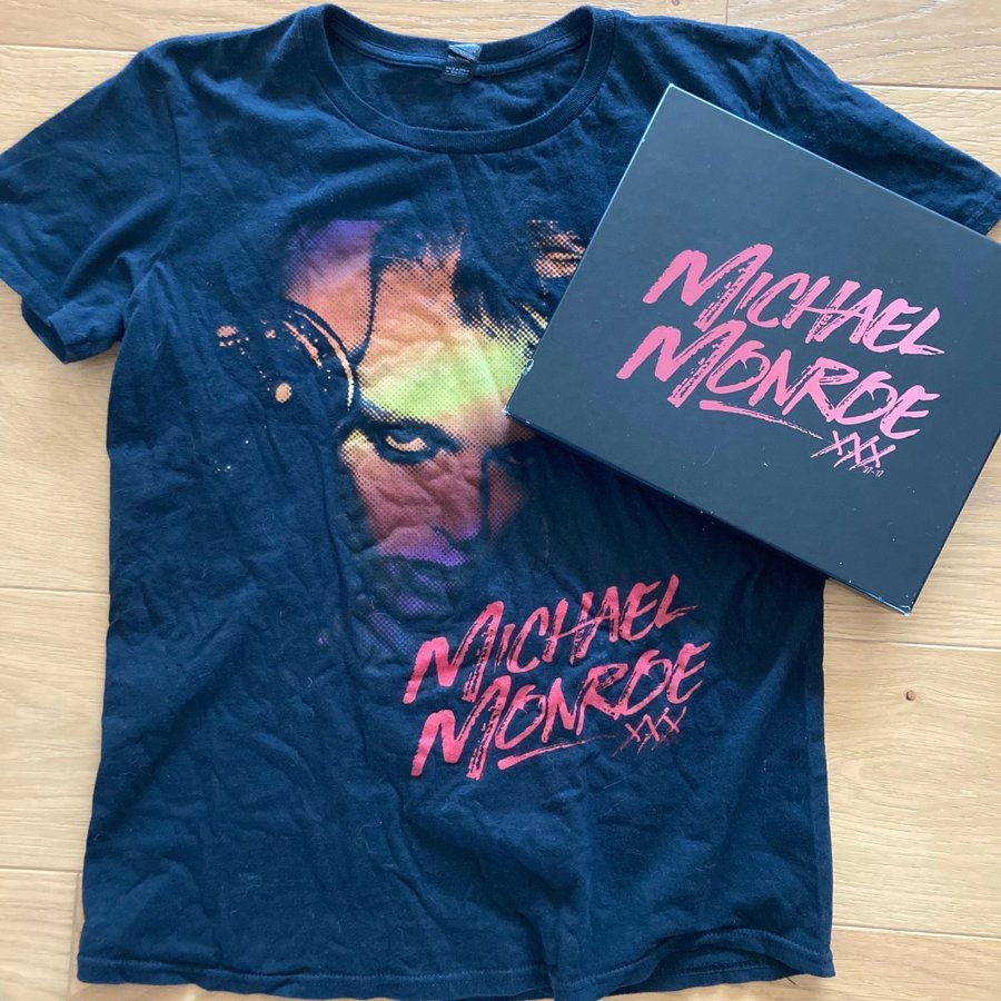 MICHAEL MONROE » LTD. T-SHIRT + BOX » '87 - '17.. | Köp på Tradera
