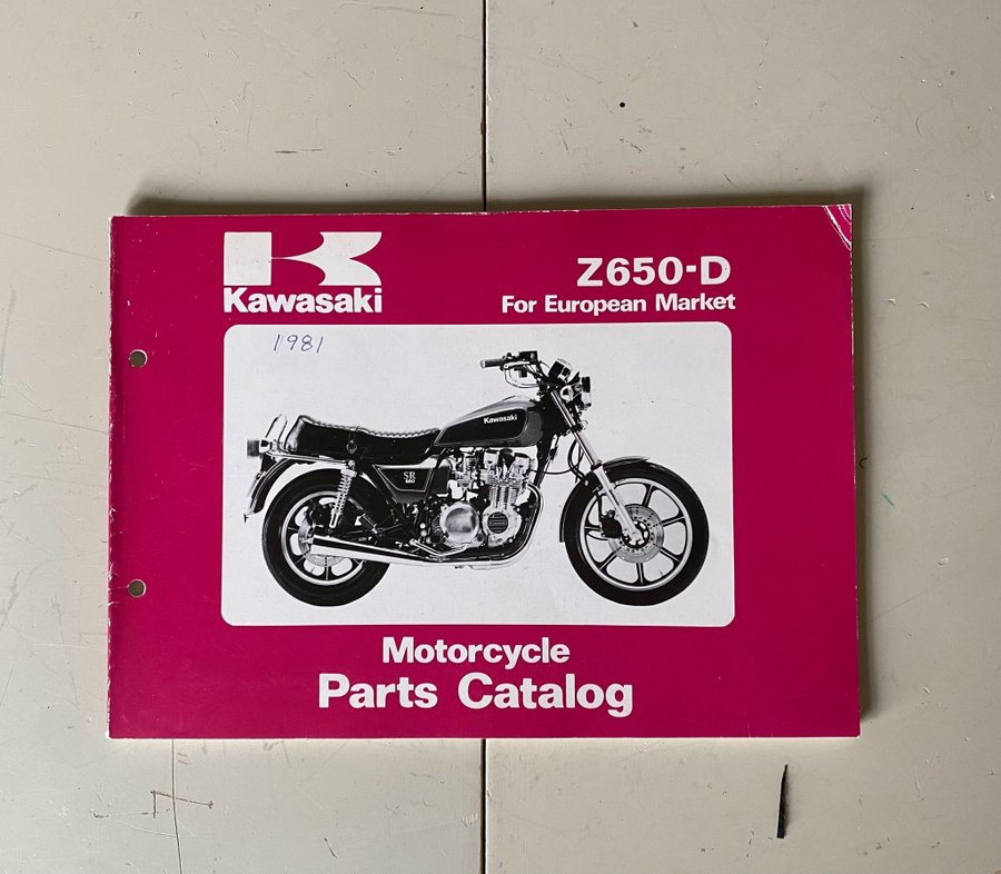 Kawasaki Z650-D Motorcycle Parts Catalog | Köp på Tradera (731712447)
