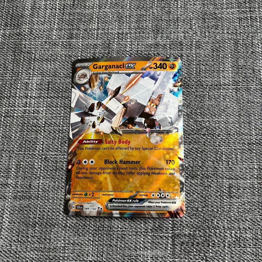 Garganacl ex 089/142 Full Art - Pokemon Stellar.. | Kp p Tradera  (723899138)