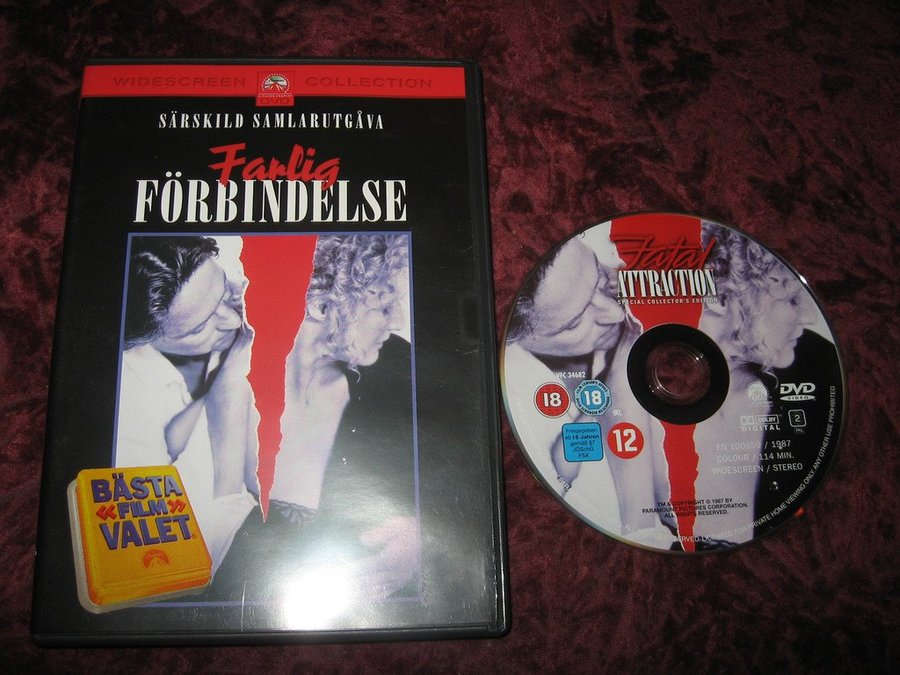 FARLIG FÖRBINDELSE (MICHAEL DOUGL.. | Köp från ghost 64 på Tradera ...