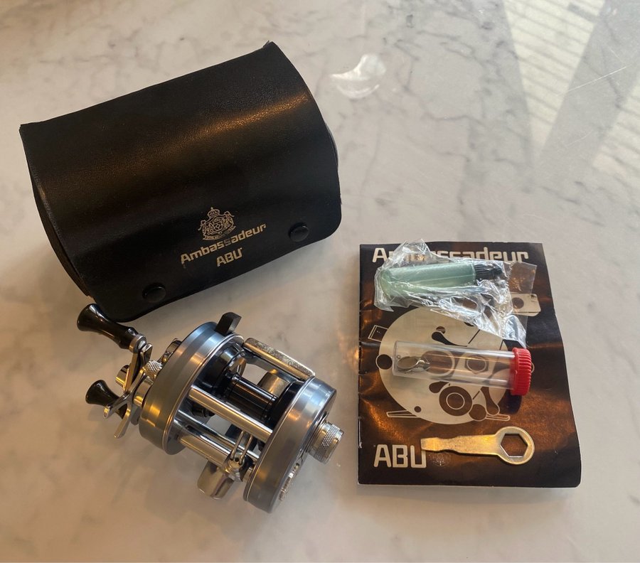 ABU AMBASSADEUR用 2500c grey 1976年版 赤袋入り HANDLE (y429-8