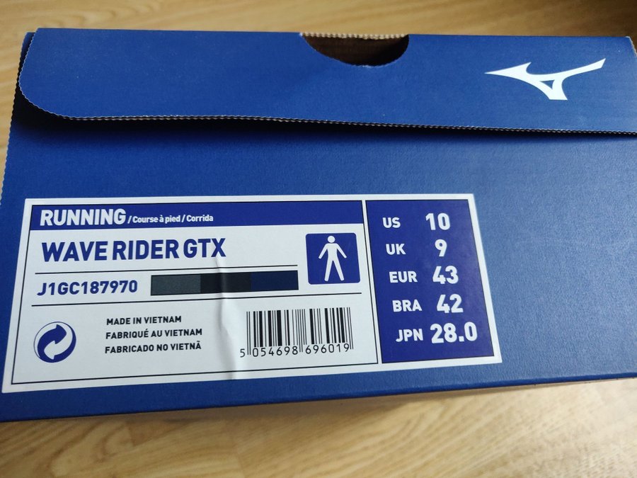 Mizuno wave rider GTX l parskor 43 gore tex