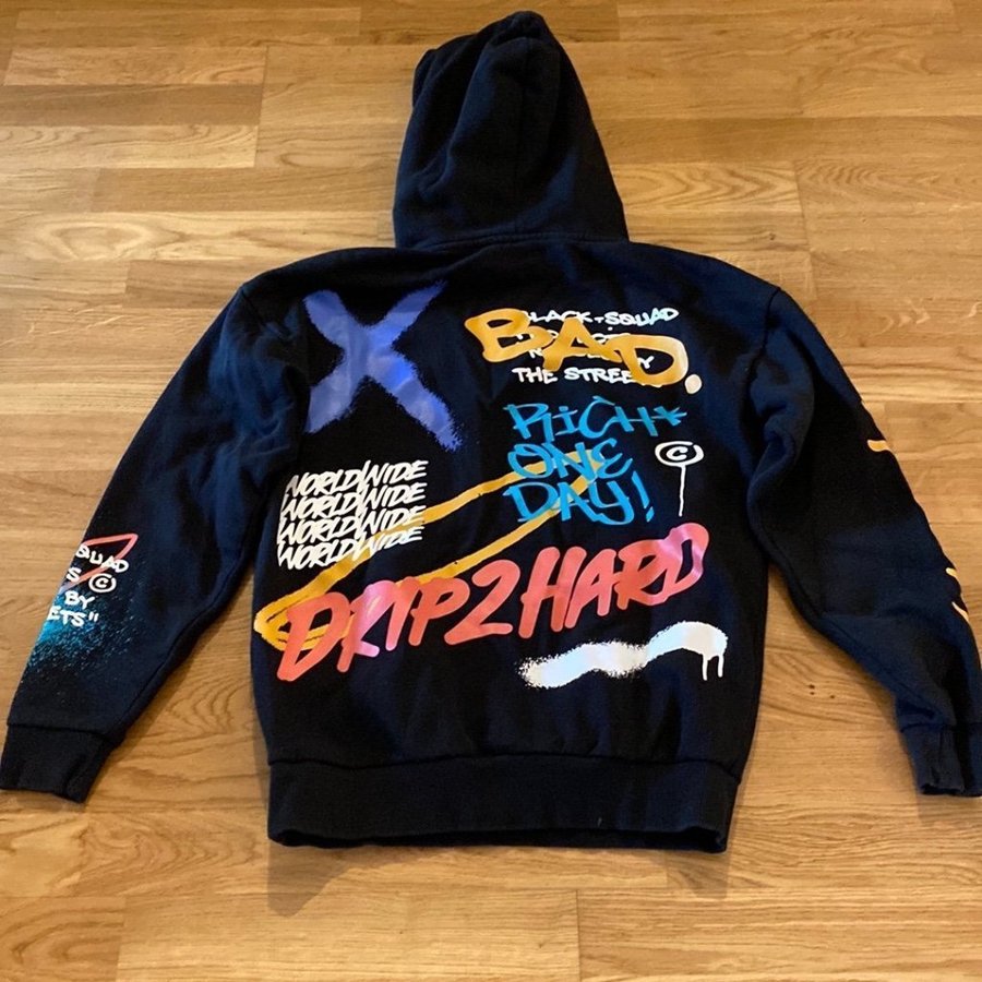 Black squad project hoodie hotsell